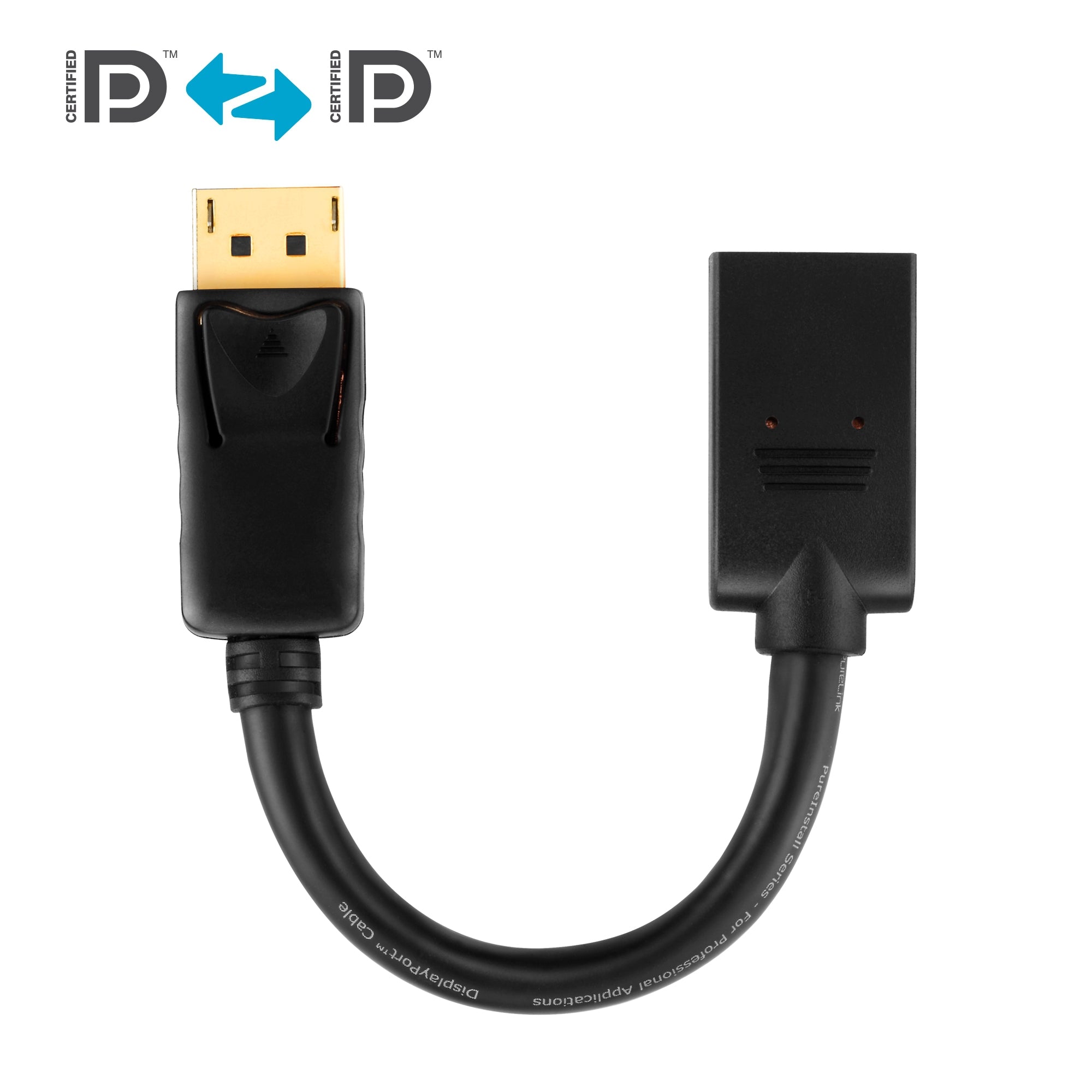 PureLink DisplayPort/DisplayPort Adapter - PureInstall 0,10m PureLink DisplayPort/DisplayPort Adapter - PureInstall 0,10m